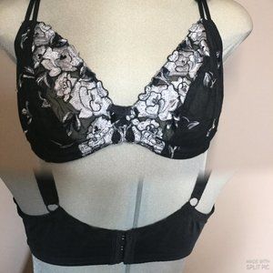 Volage plus black and white Lace bra size 36C